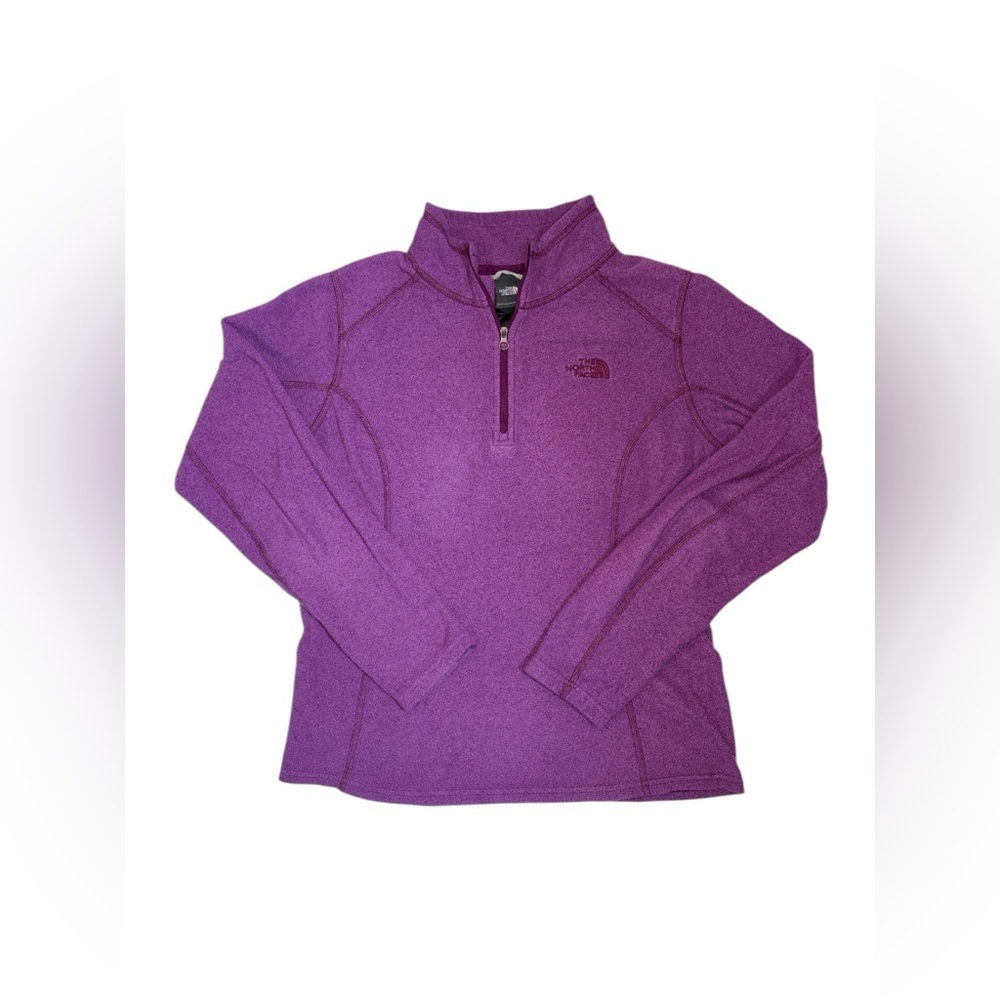 The North Face Women's 1/4 Zip Lightweight Fleece Pullover Fuchsia Size Small
